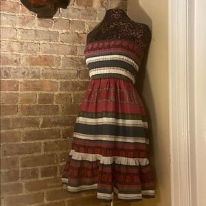 Strapless Multicolor Dress